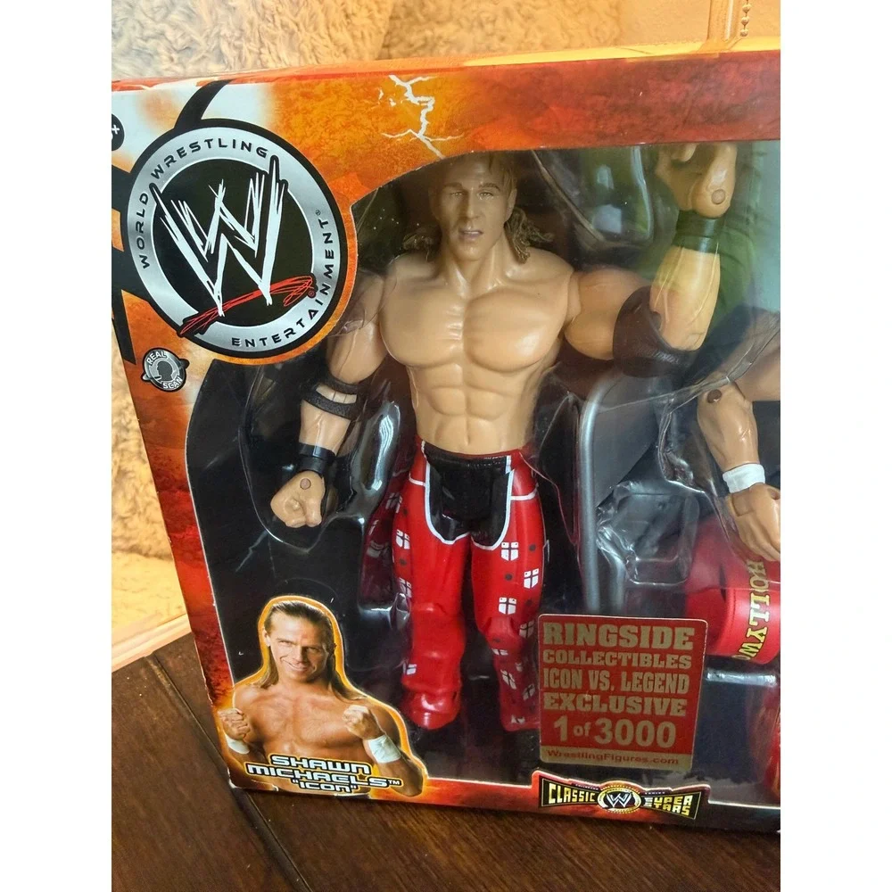 WWE Jakks Classic Superstars Hulk Hogan Shawn Michaels Ringside Exclusive 1/3000